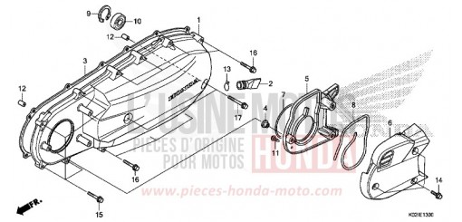 LEFT SIDE COVER SH150G de 2016